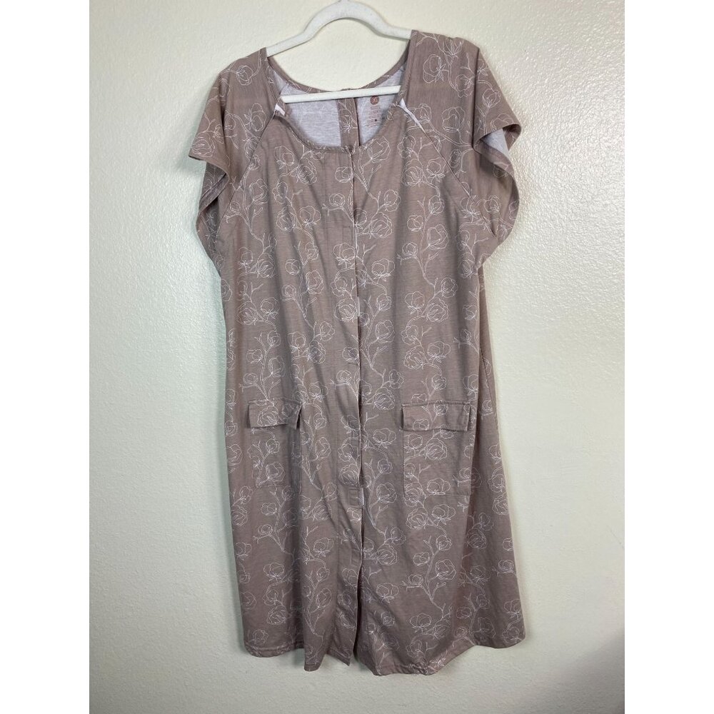 Kindred Bravely Taupe Floral Midi Dress